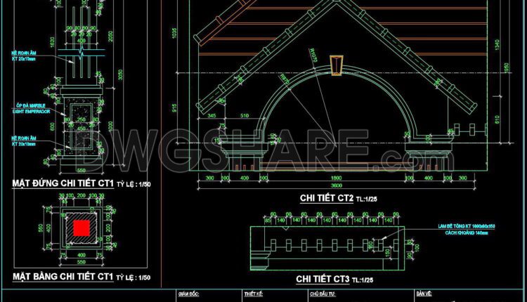 308. Detailed architectural CAD drawings of the facade, balcony townhouse