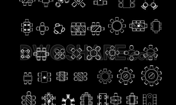2 years ago
                

                
             1,930313. Free download Dining Tables CAD Blocks