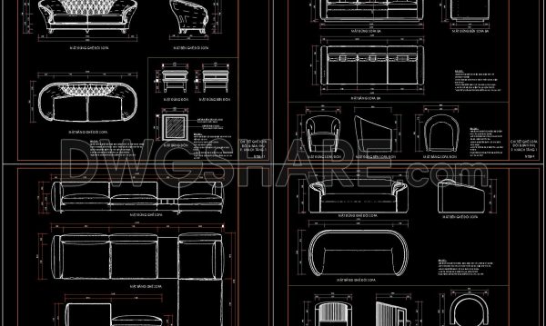 2 years ago
                

                
             2,074316. Free Download CAD drawings of the technical details of various types of Sofas