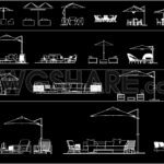 321. Free Download Latest Outdoor Umbrella Leisure Table and Chair CAD ...