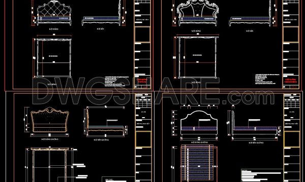 2 years ago
                

                
             863325. Free download CAD drawings of the technical details of various types of beds