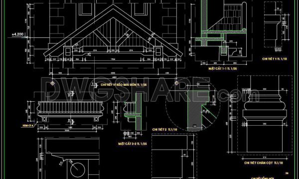 2 years ago
                

                
             871328. Free download of detailed architectural CAD drawings for roofs and kitchen cabinets in townhouses
