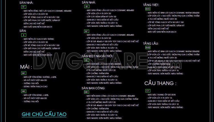 333. CAD design drawings for a 3-story townhouse with dimensions of 6m x 16m