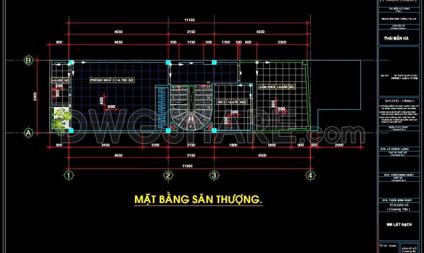 34. Download free detailed CAD drawings of floor plans for a 3-story townhouse