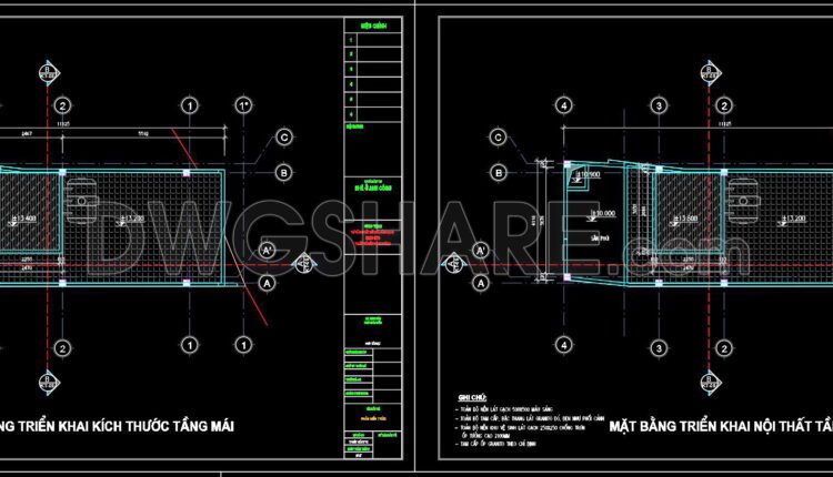 344. CAD design drawings for a 3-story townhouse with dimensions of 4.1m x 10.1m