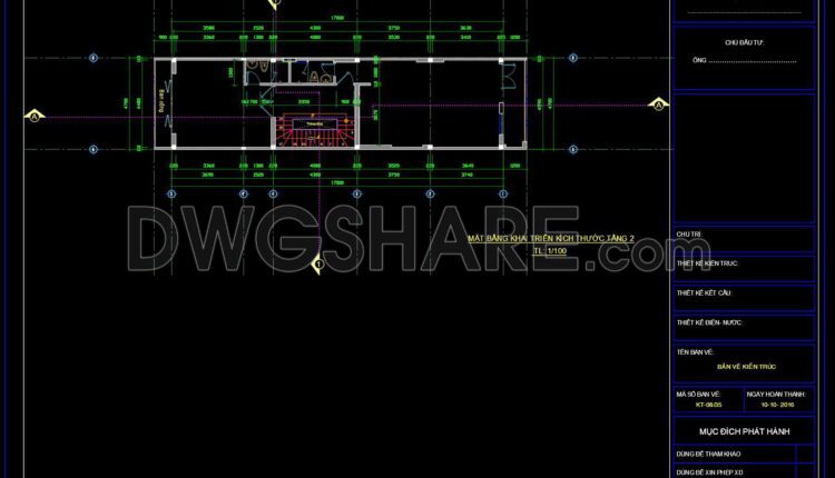349. CAD design drawings for a 3-story townhouse with dimensions of 4.7m x 17m