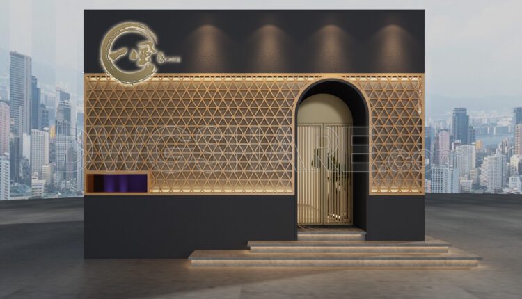 35. CAD Construction Drawings for the Interior Design and Decoration of a Japanese Restaurant Project