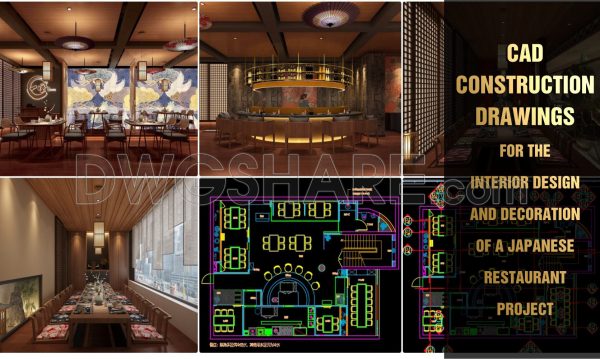 2 years ago
                

                
             2,88935. CAD Construction Drawings for the Interior Design and Decoration of a Japanese Restaurant Project