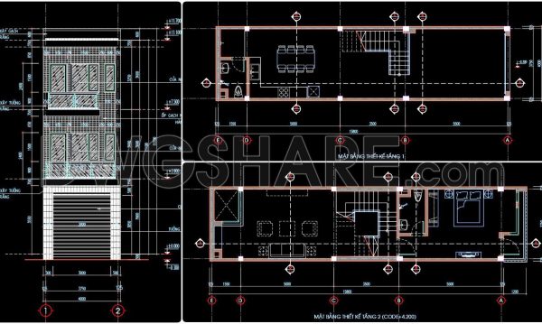 2 years ago
                

                
             705363. Download CAD Design Drawings for a 3-Story House with Dimensions 4m x 15.8m