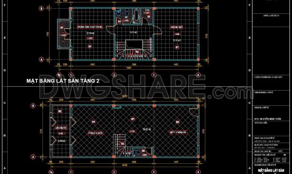 37. Download free detailed CAD drawings of floor plans for a 5-story townhouse