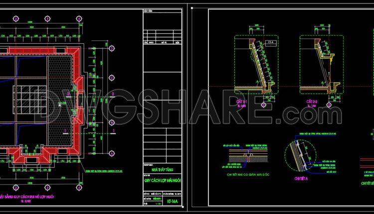 460. Download CAD design drawings for a 4-story French classical villa with dimensions of 15m x 16m