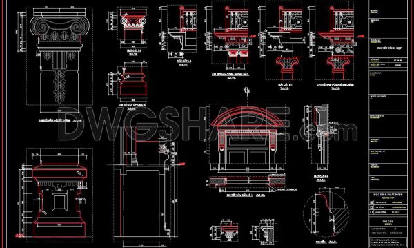 2 years ago
                

                
             1,087500. Free download of CAD drawings of European classical architectural details