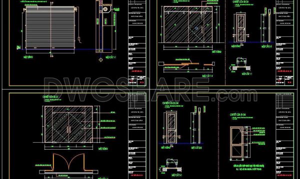 527. Detailed CAD Drawings Of Doors, Windows For Download