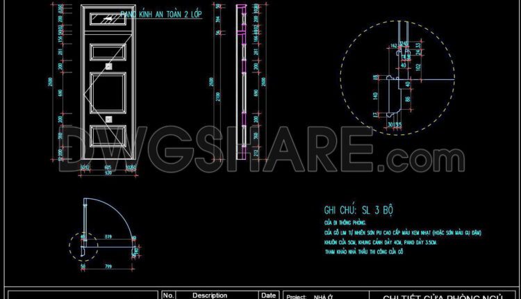 529. Detailed CAD Drawings Of Doors, Windows For Download