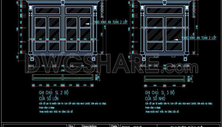 529. Detailed CAD Drawings Of Doors, Windows For Download