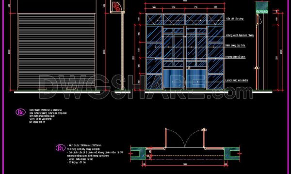 532. Detailed CAD Drawings Of Doors, Windows For Download