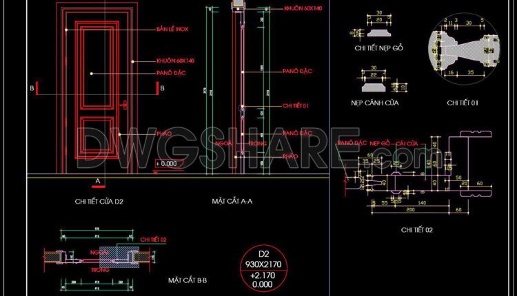 535. Detailed CAD Drawings Of Doors, Windows For Download