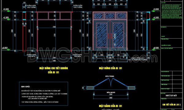 536. Detailed CAD Drawings Of Doors, Windows For Download