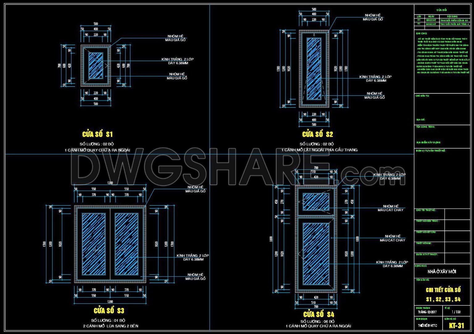 536. Detailed CAD Drawings Of Doors, Windows For Download