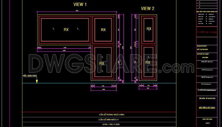 539. Detailed CAD Drawings Of Doors, Windows For Download