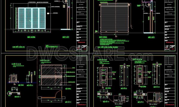 541. Detailed CAD Drawings Of Doors, Windows For Download