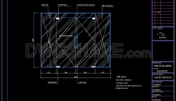 542. Detailed CAD Drawings Of Doors, Windows For Download