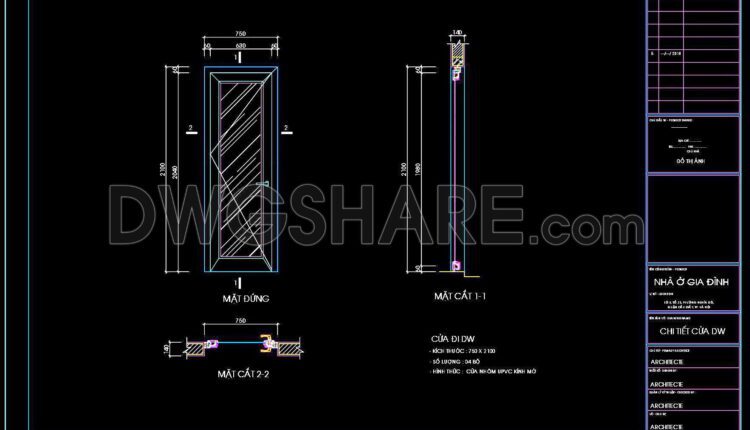 542. Detailed CAD Drawings Of Doors, Windows For Download