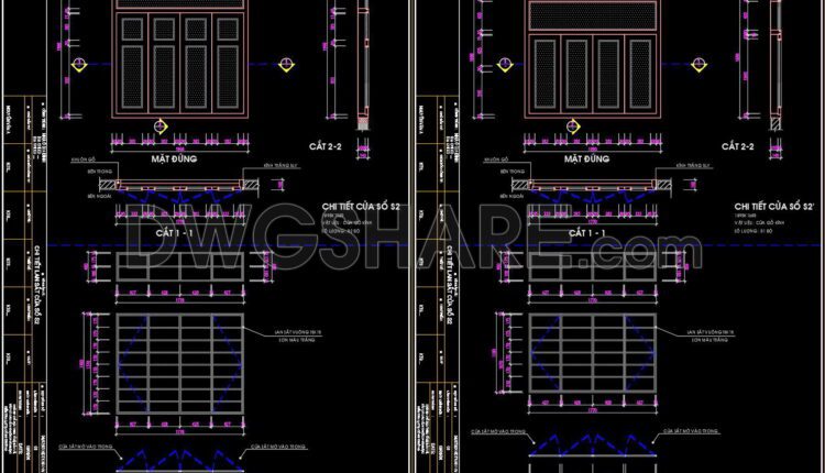547. Detailed CAD Drawings Of Doors, Windows For Download