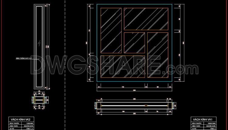 550. Detailed CAD Drawings Of Doors, Windows For Download