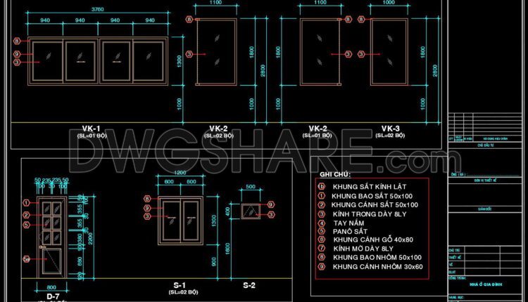 551. Detailed CAD Drawings Of Doors, Windows For Download (2)