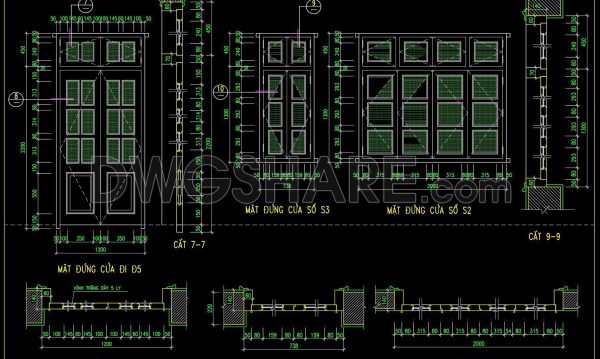 2 years ago
                

                
             334554. Detailed CAD Drawings Of Doors, Windows For Download