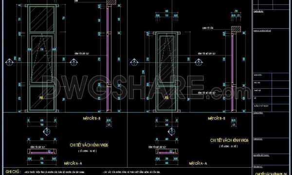 557. Detailed CAD Drawings Of Doors, Windows For Download