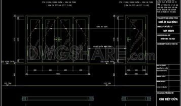 157. Free CAD Drawing Master Bedroom Console Table with Detailed Sections