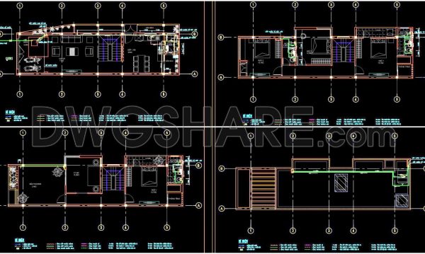 2 years ago
                

                
             61793. CAD drawings detailing the design of water supply and drainage systems for a 3-story townhouse