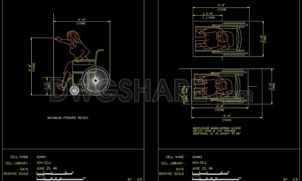 2 years ago
                

                
             1,271100. WHEELCHAIR design in detail CAD drawing