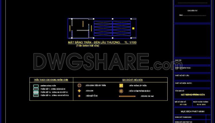 119. Detailed CAD drawings for the ceiling layout design of a 3-story townhouse