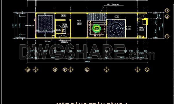 2 years ago
                

                
             440125. Detailed CAD drawings for the ceiling layout design of a 2-story townhouse