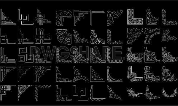 2 years ago 8584173. Free CAD Blocks Decorative Corners Design Elements