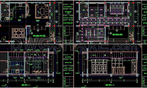 2 years ago
                

                
             2,81819. Download detailed CAD drawings of interior wall elevations for the living room and bedroom