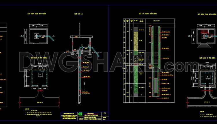 219. Download free CAD technical and structural drawings of well pump stations (1)