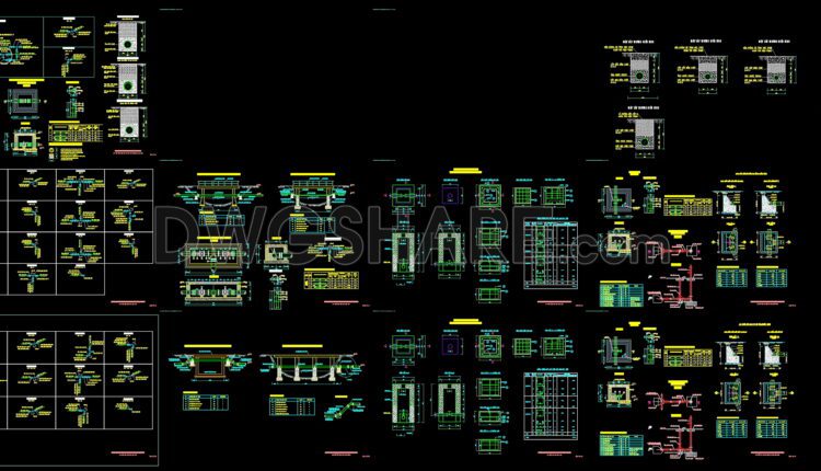 220. Download free CAD technical drawings of Electrical and Water systems