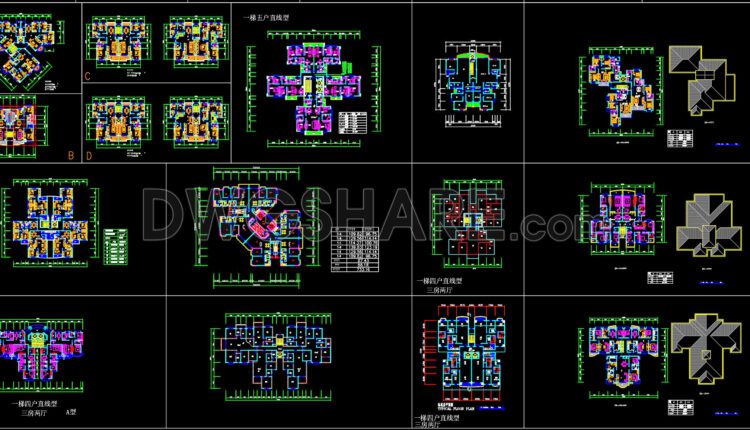 231. Functional layout plans of apartments with and without elevators