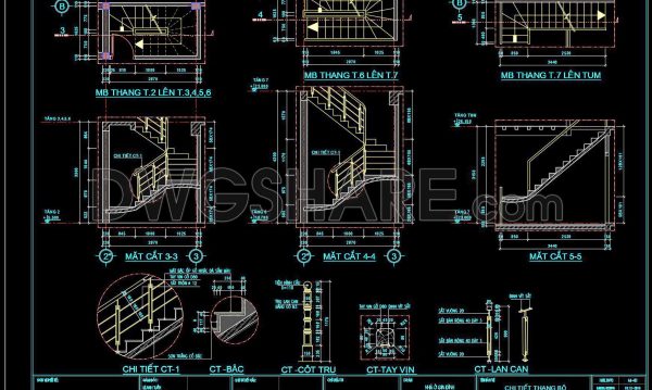 239. Download detailed CAD drawings of townhouse stairs