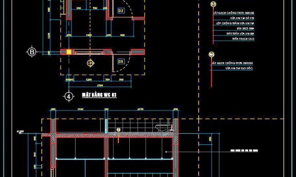 2 years ago
                

                
             488239. Free download of CAD technical drawings for the construction of bathrooms in townhouses