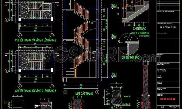 241. Download detailed CAD drawings of townhouse stairs