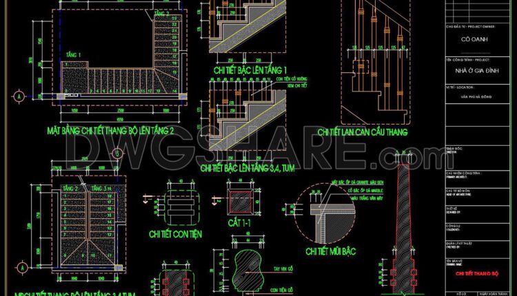 242. Download detailed CAD drawings of townhouse stairs