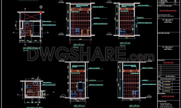 2 years ago
                

                
             437244. Free download of CAD technical drawings for the construction of bathrooms in townhouses