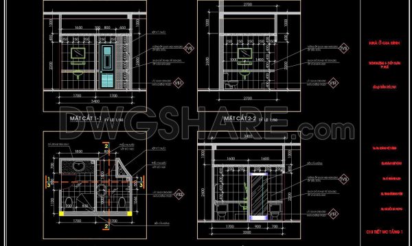 2 years ago
                

                
             524248. Free download of CAD technical drawings for the construction of bathrooms in townhouses