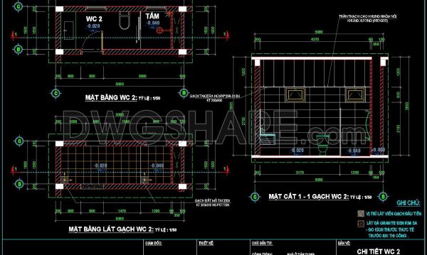 2 years ago
                

                
             384252. Free download of CAD technical drawings for the construction of bathrooms in townhouses