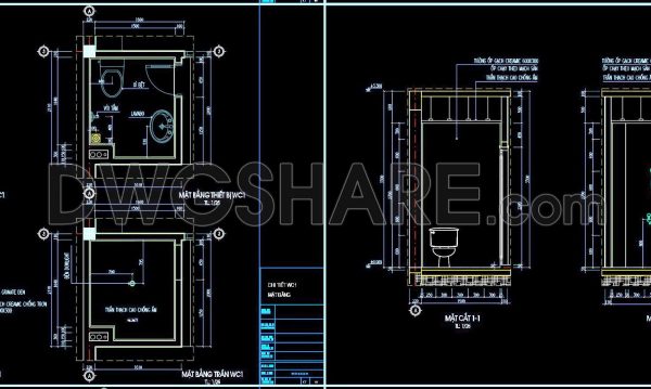 2 years ago
                

                
             346258. Free download of CAD technical drawings for the construction of bathrooms in townhouses